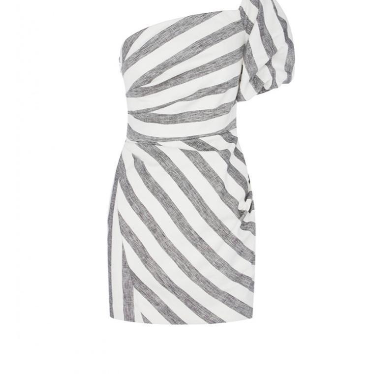 Sheike Ace of Spades Stripe Dress Print Size 6 for rent on The Volte - main image