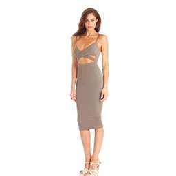 Love Nookie Heidi Bodycon Bustier Dress Brown Size 6 for rent on The Volte - image 1