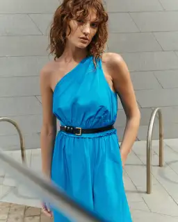 Cue Asymmetric Dress in Blue Size AU 6 for rent on The Volte - image 5