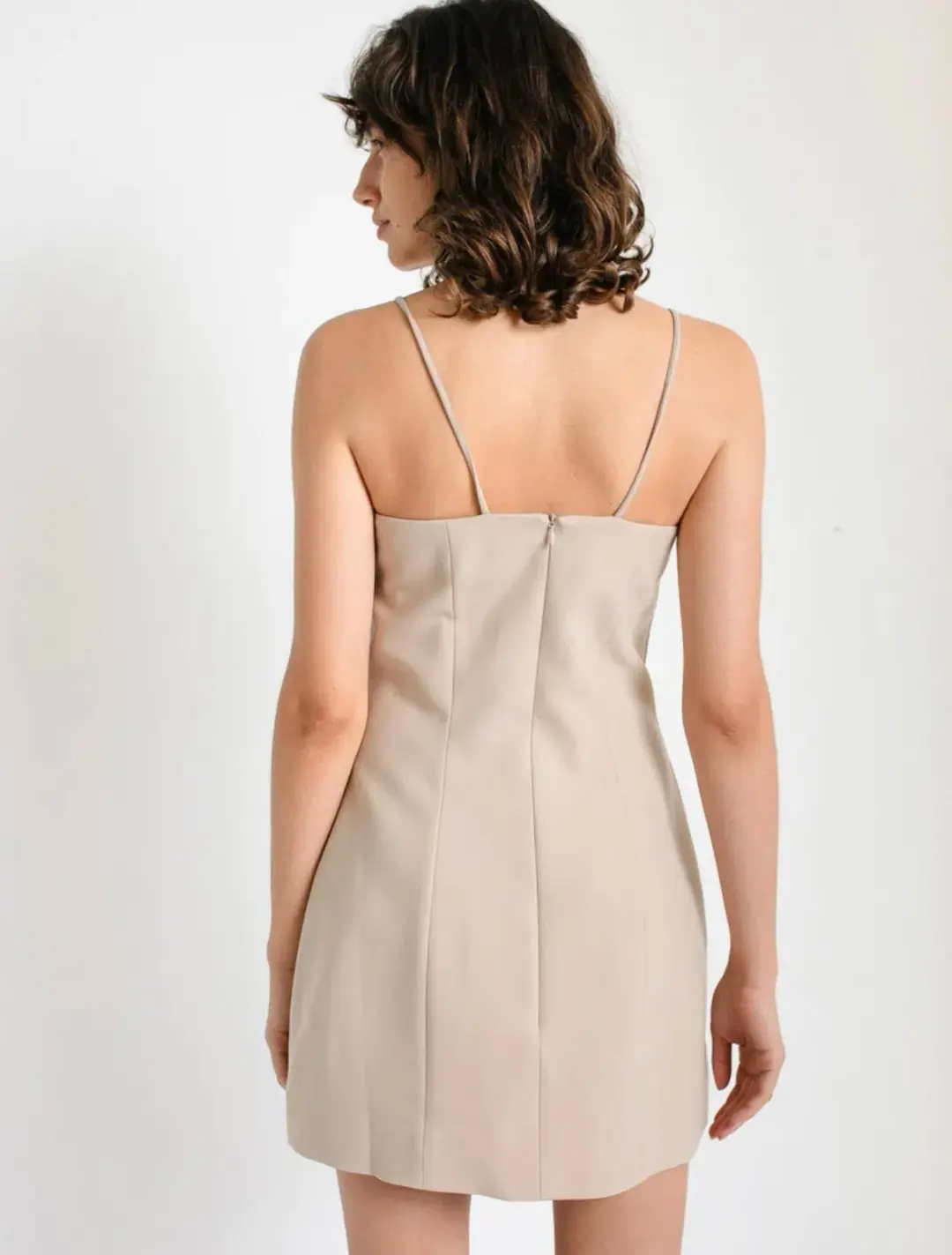 Anna Quan Kennedy Dress Beige Size AU 6 for rent on The Volte - main image