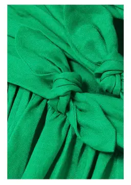 Zimmerman Tiggy Bow Linen Dress Green Size AU 8 for rent on The Volte - image 3