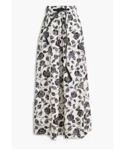 Zimmerman Slub Floral-print Linen-canvas Maxi Skirt Size AU 8 for rent on The Volte - image 4