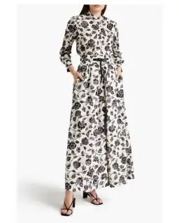 Zimmerman Slub Floral-print Linen-canvas Maxi Skirt Size AU 8 for rent on The Volte - image 1