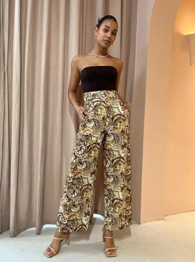 Alemais Phillipa Pant Print Size AU 10 for rent on The Volte - main image