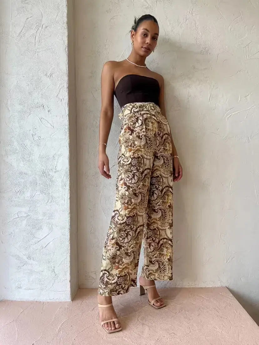 Alemais Phillipa Pant Print Size AU 10 for rent on The Volte - main image