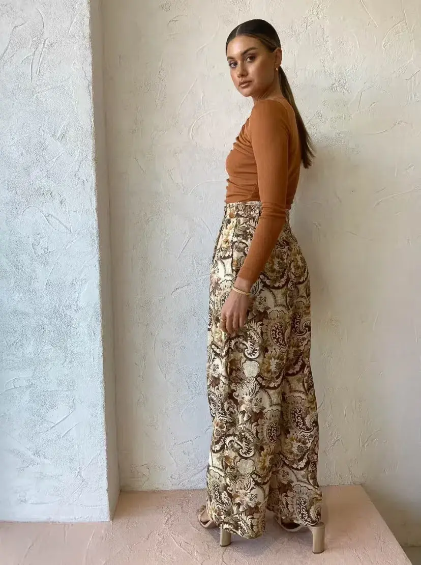 Alemais Phillipa Pant Print Size AU 10 for rent on The Volte - main image