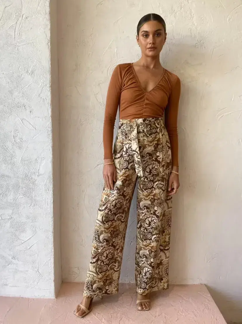 Alemais Phillipa Pant Print Size AU 10 for rent on The Volte - main image