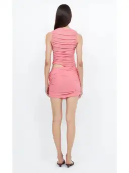 Bec & Bridge Boatneck Mini Dress Pink Size AU 6 for rent on The Volte - image 3