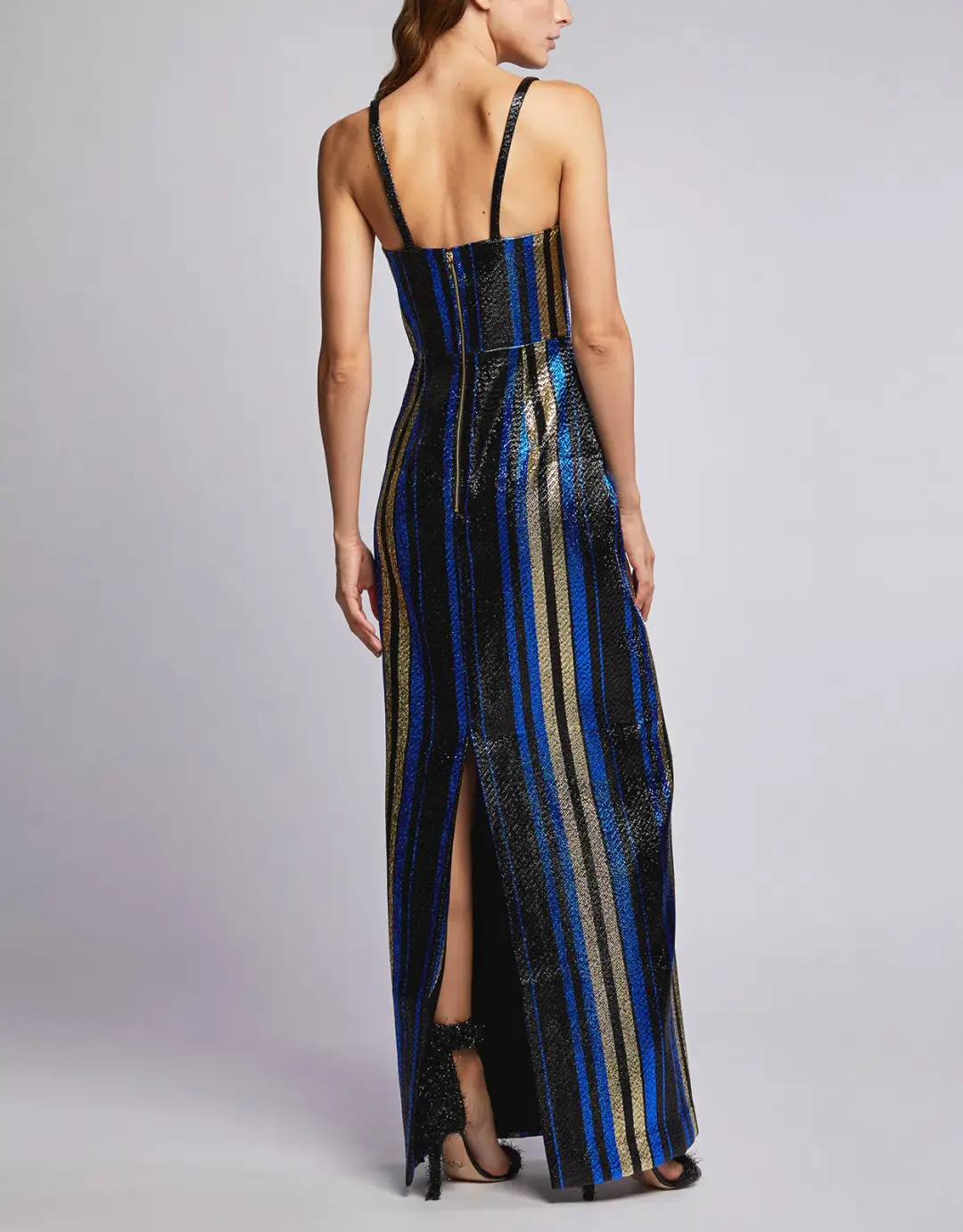 Alice McCall One World Striped Maxi Dress Multi Size 8 for rent on The Volte - main image