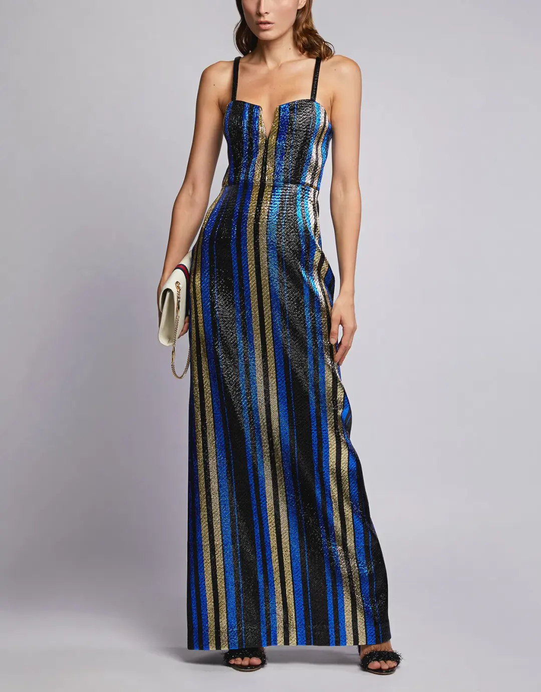 Alice McCall One World Striped Maxi Dress Multi Size 8 for rent on The Volte - main image