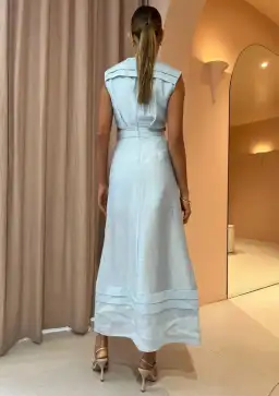 Acler Telford Dress Cloud Blue Size 10 for rent on The Volte - image 2