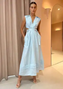 Acler Telford Dress Cloud Blue Size 10 for rent on The Volte - image 1