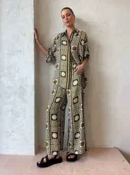 Alemais Dimi Jacquard Top and Pants Set Print Size 10 for rent on The Volte - image 2