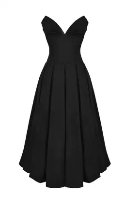 House of CB Lady Black Strapless Midi Dress Black Size S / AU 6 for rent on The Volte - image 7