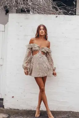 SOFIA THE LABEL Golden Hour Dress gold size 6 for rent on The Volte - image 2