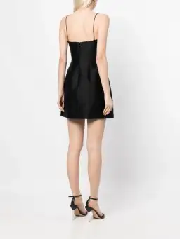 Rachel Gilbert Rozalia Mini Dress in Black Size 2 / AU 10 for rent on The Volte - image 2