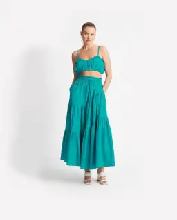 Sheike Scandal Crop and Skirt Set in Jade Size 8