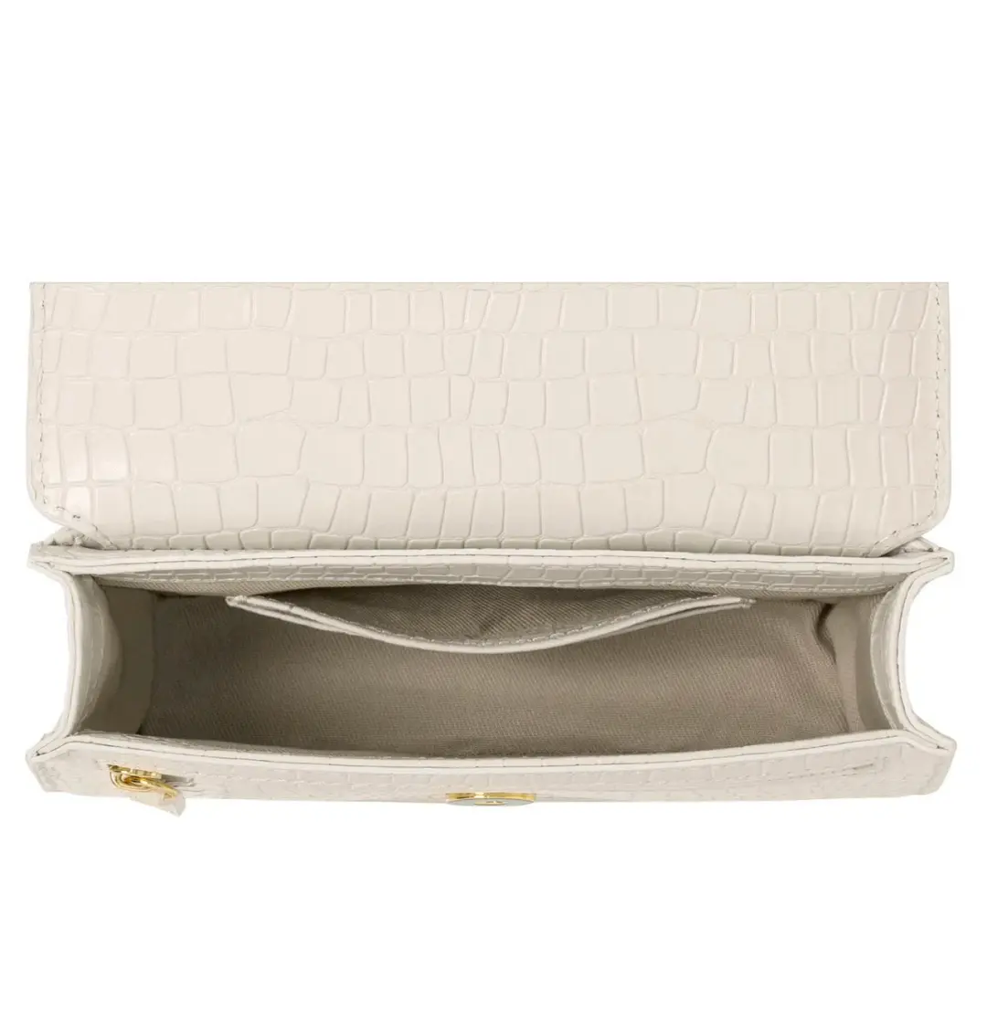 Oroton Forte Micro Clutch in Cream for rent on The Volte - main image