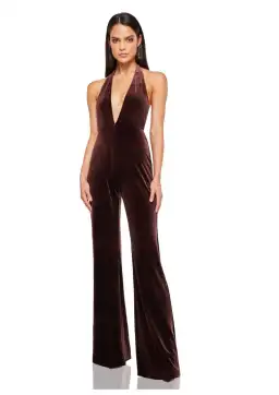 Nookie Majesty Jumpsuit in Chocolate Brown Size S / AU 8