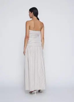Anna Quan Isadora Maxi Dress Tobacco Stripe Size 6 for rent on The Volte - image 2