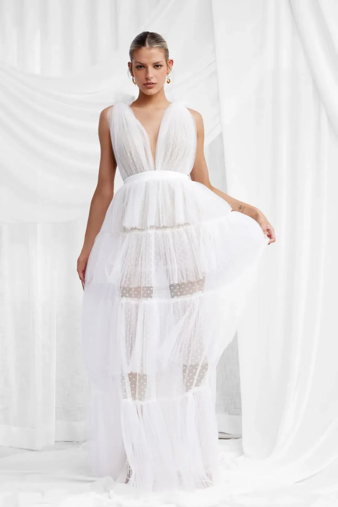 Lexi Zendaya Dress White Size 12 for rent on The Volte - main image