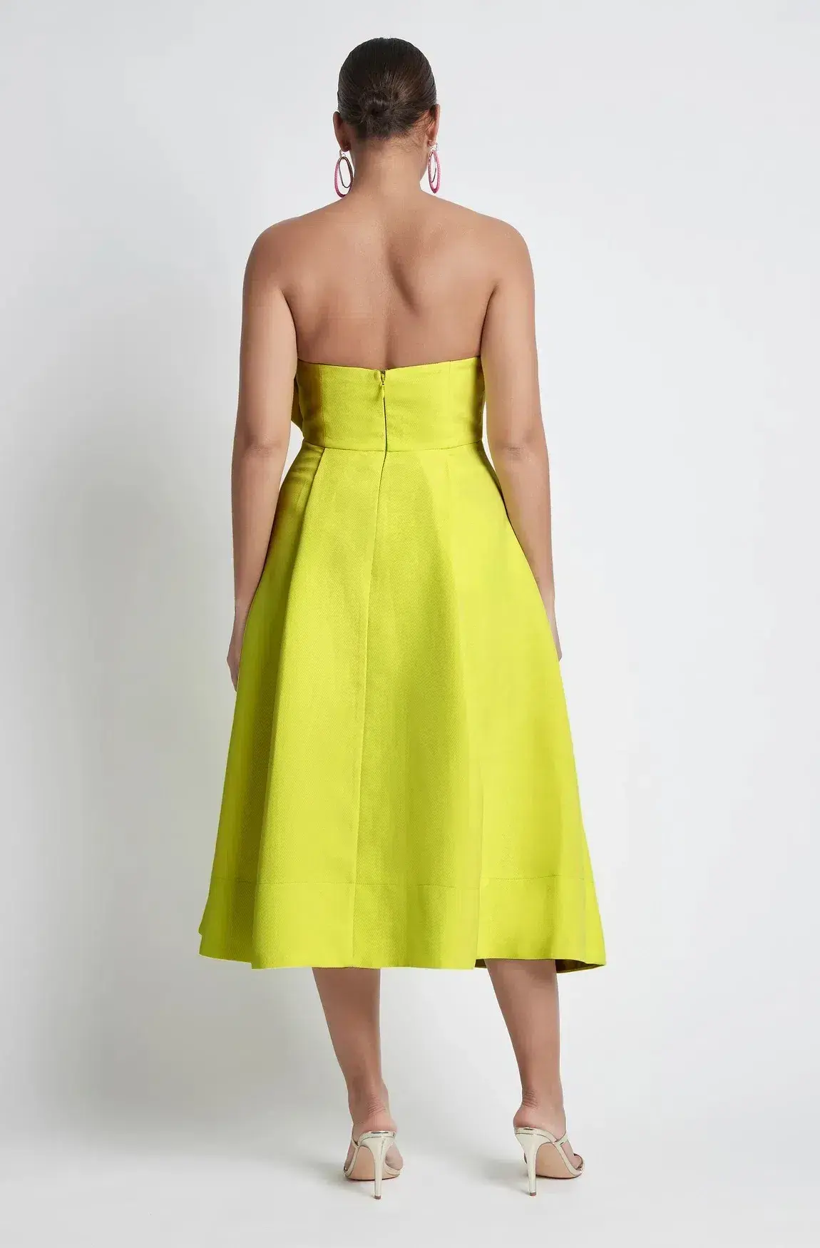 Sheike Florence Midi Dress Yellow Size 12 - Image 4