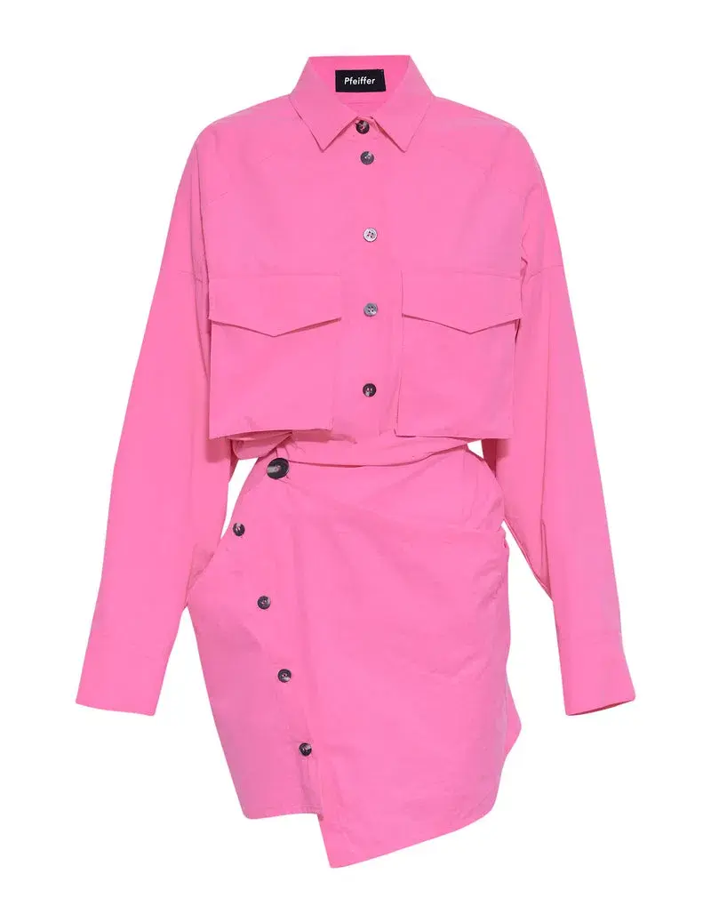 Pfeiffer The Forbes Mini Dress Ultra Pink Size M/Au 10 for rent on The Volte - main image