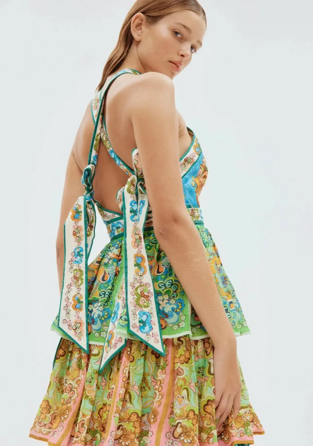 Alemais Dreamer Halter Tier Dress Size 10 for rent on The Volte - main image
