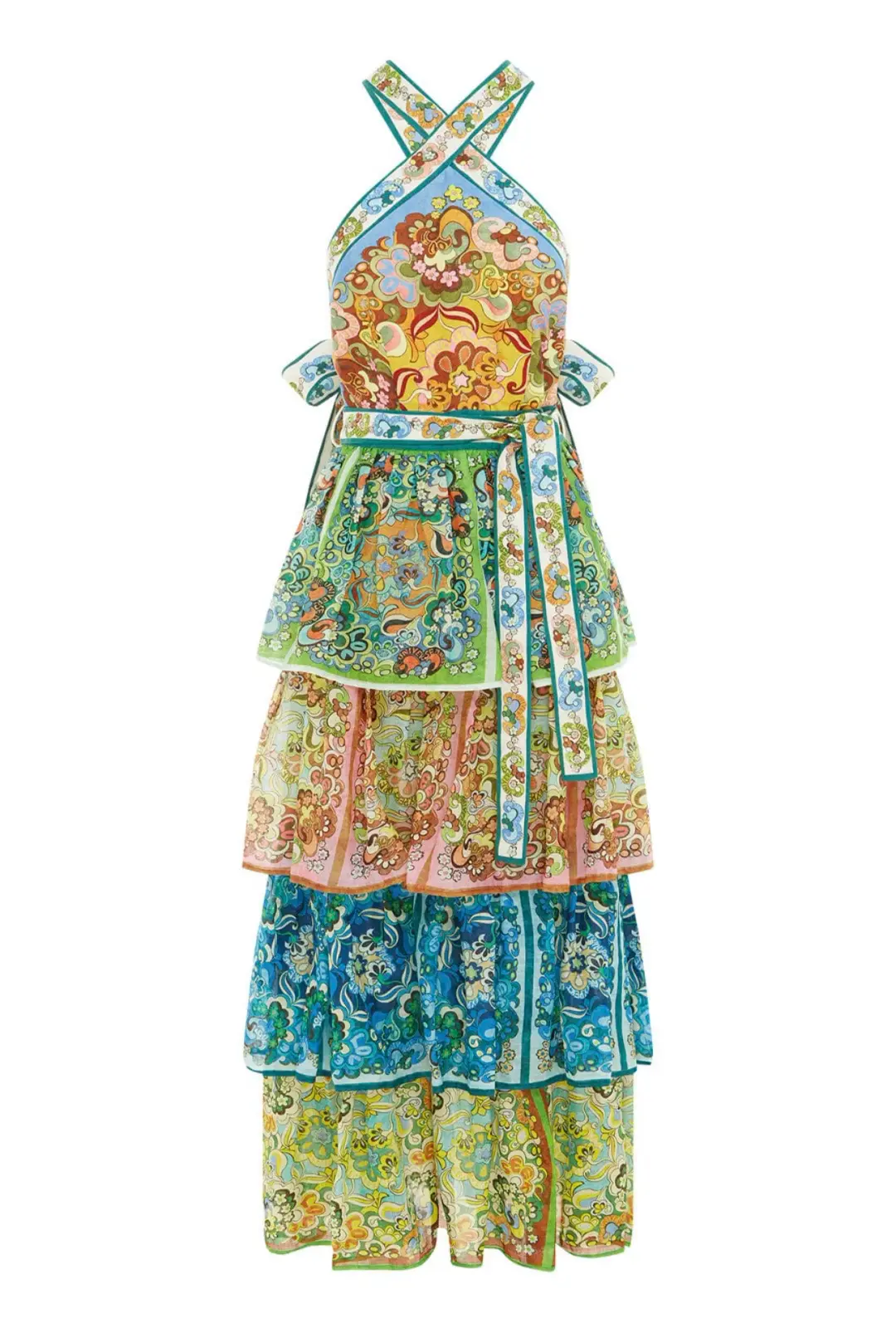 Alemais Dreamer Halter Tier Dress Size 10 for rent on The Volte - main image