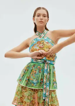 Alemais Dreamer Halter Tier Dress Size 10 for rent on The Volte - image 2