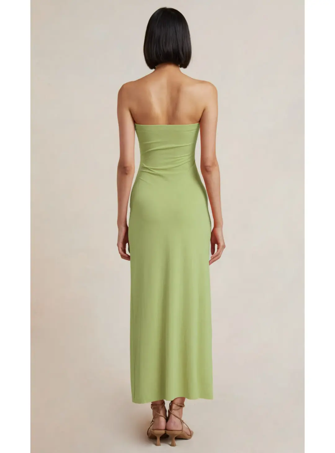 Bec & Bridge Myla Strapless Dress Green Size AU 6 for rent on The Volte - main image