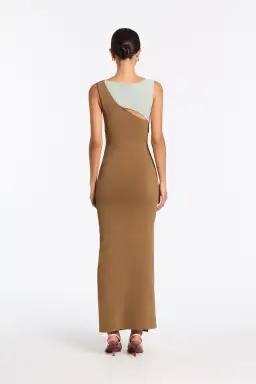Sir the Label Nadja Cut Out Maxi Dress Cinnamon Size 10 for rent on The Volte - image 2