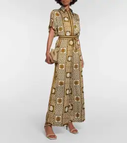 Alemais Dimi Jacquard Shirt & Pant Set Print Size 8