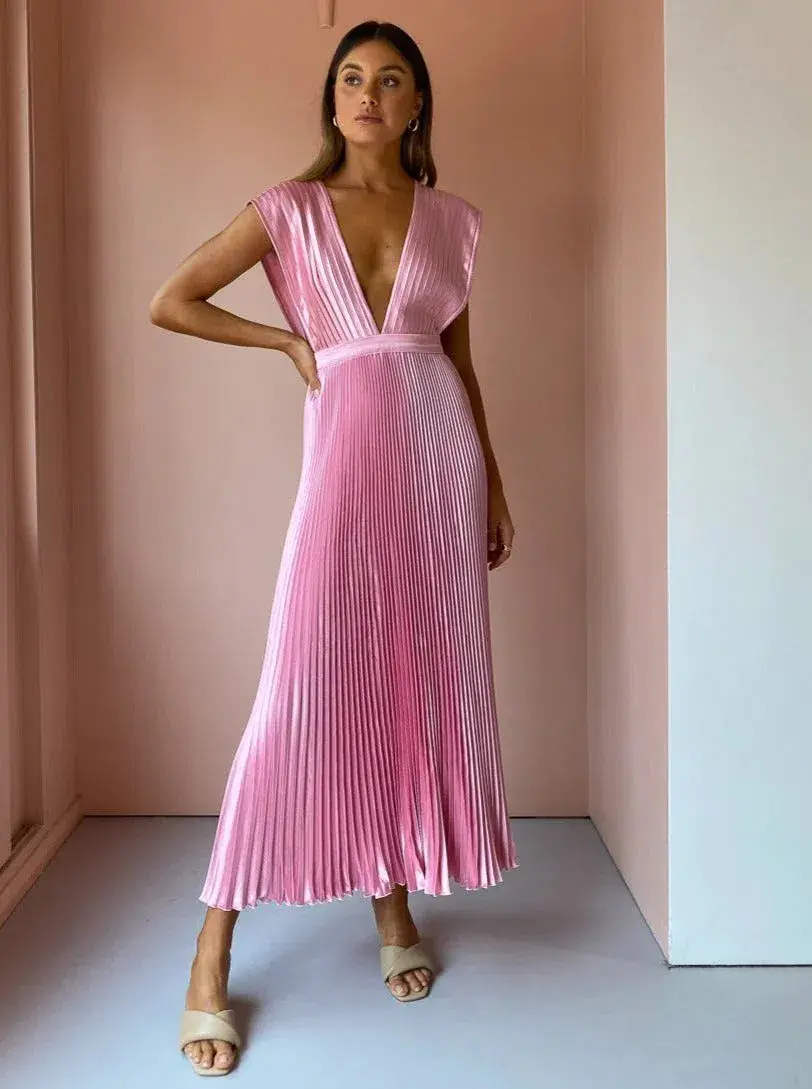 Lidee Gala Gown in Blossom Pink Size 8 for rent on The Volte - main image