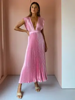 Lidee Gala Gown in Blossom Pink Size 8 for rent on The Volte - image 1