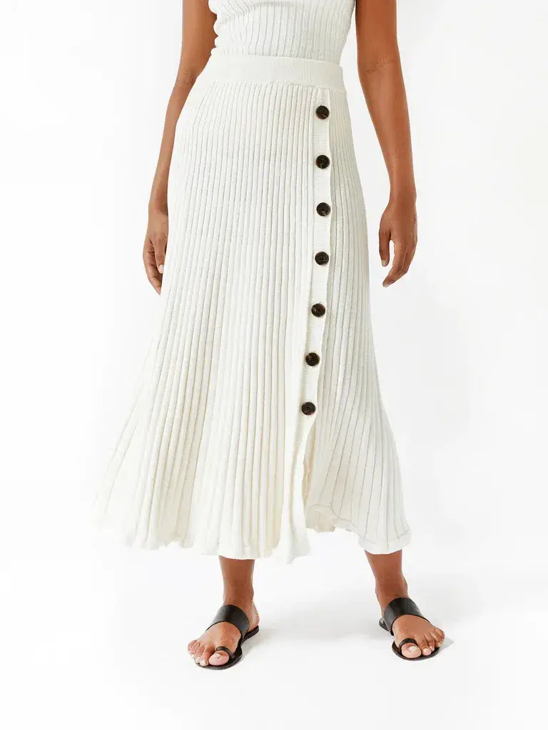 Anna Quan Lara Top & Hettie Skirt Set in Silence Size 10 for rent on The Volte - main image