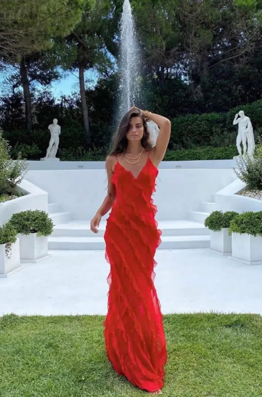 Rat & Boa Cecelia Maxi Dress Red Size XS / AU 6 for rent on The Volte - main image