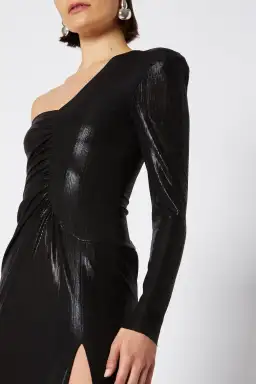 Scanlan Theodore Lacquer Jersey Gown Black Size 8 for rent on The Volte - image 1