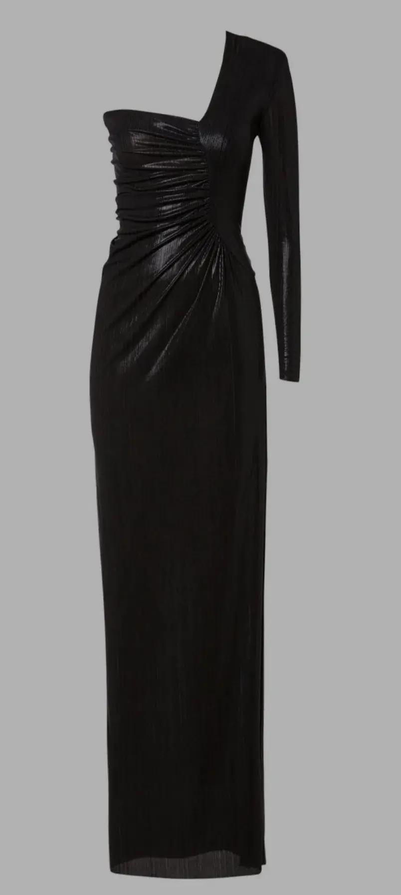 Scanlan Theodore Lacquer Jersey Gown Black Size 8 - Image 6