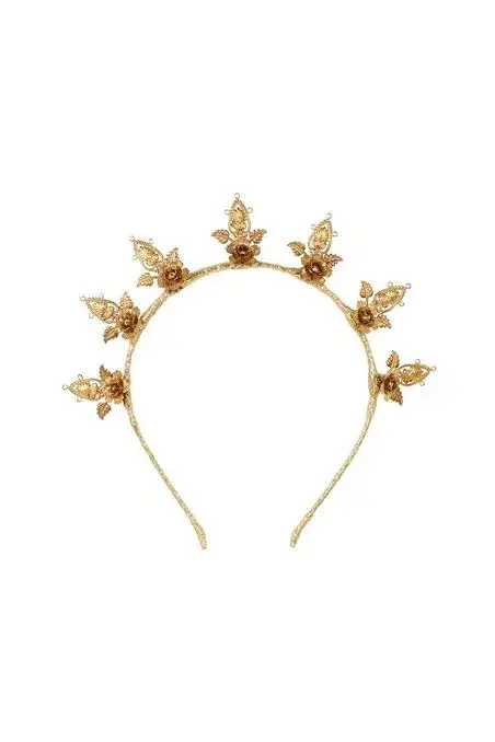 Heather McDowall Valerie Crown in Gold - Image 3