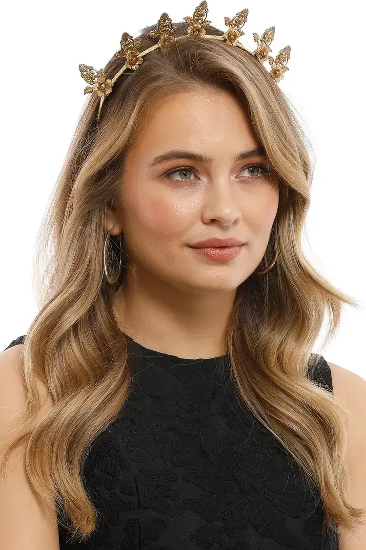 Heather McDowall Valerie Crown in Gold - Image 2