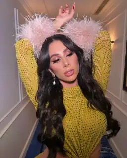 House of CB Gina Crystallised Maxi Dress Chartreuse Size S / AU 8 for rent on The Volte - image 10