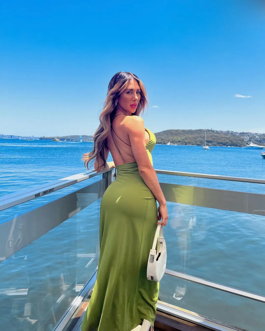 Bec & Bridge Myla Cowl Maxi Dress Fern Green Size AU 6 for rent on The Volte - main image