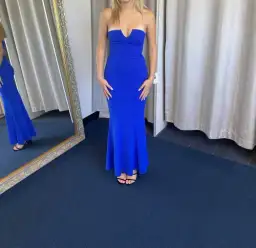 Sheike Eternity Strapless Gown Cobalt Size AU 8 for rent on The Volte - image 1