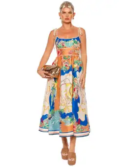 Zimmermann Alight Picnic Dress Nautical Map Size 2 / AU 12