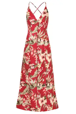Zimmermann Lexi Slip Dress Red Palm Size 2 / AU 12 for rent on The Volte - image 4