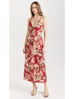 Zimmermann Lexi Slip Dress Red Palm Size 2 / AU 12 for rent on The Volte - image 1