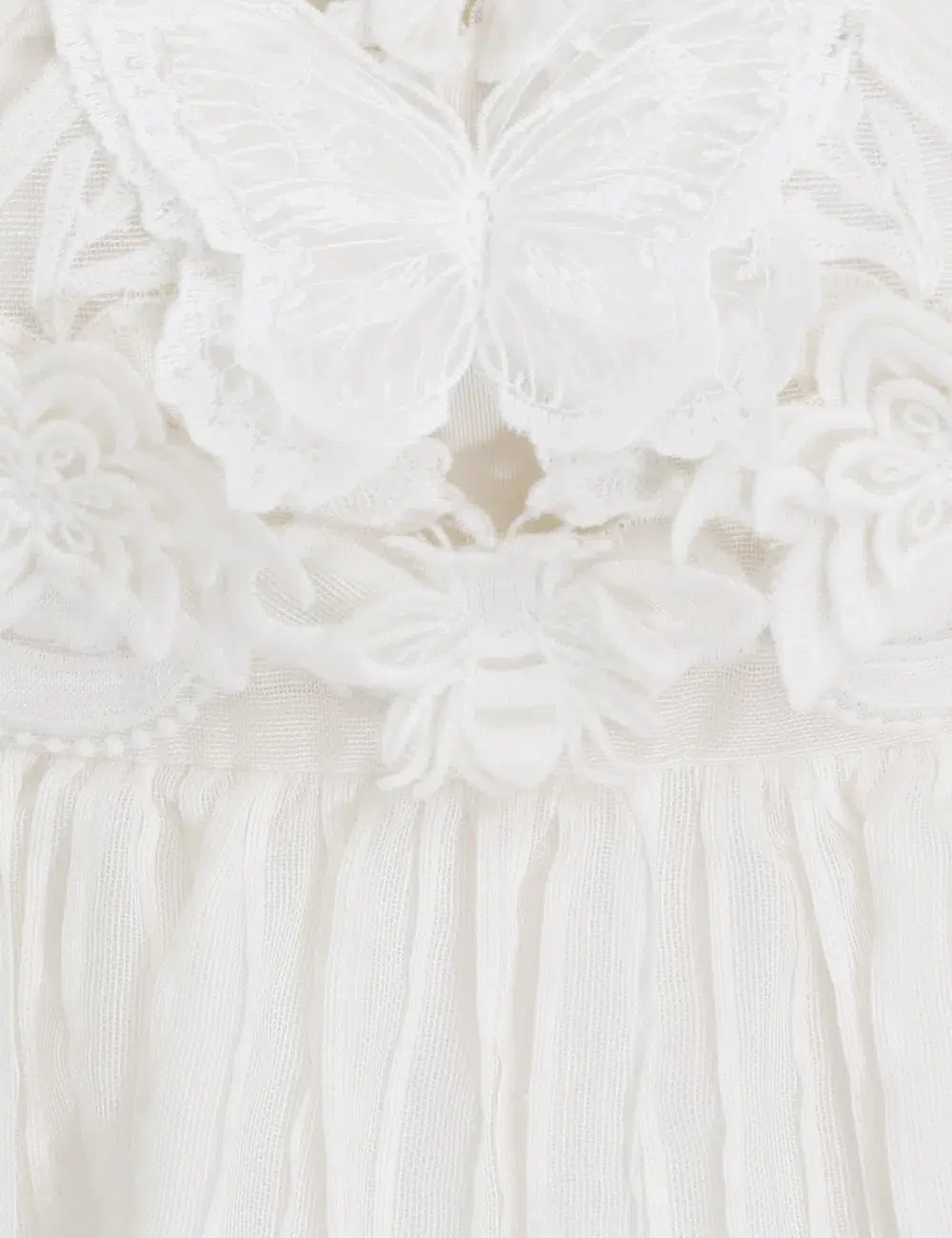 Zimmermann Luminous Embroidered Gown Natural Size 2 / AU 12 for rent on The Volte - main image