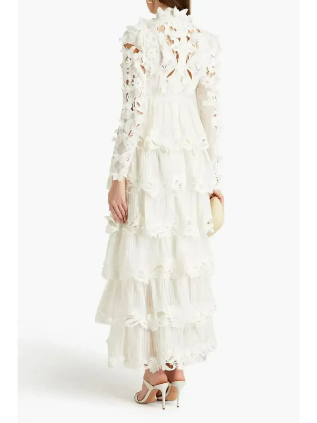 Zimmermann Luminous Embroidered Gown Natural Size 2 / AU 12 for rent on The Volte - main image