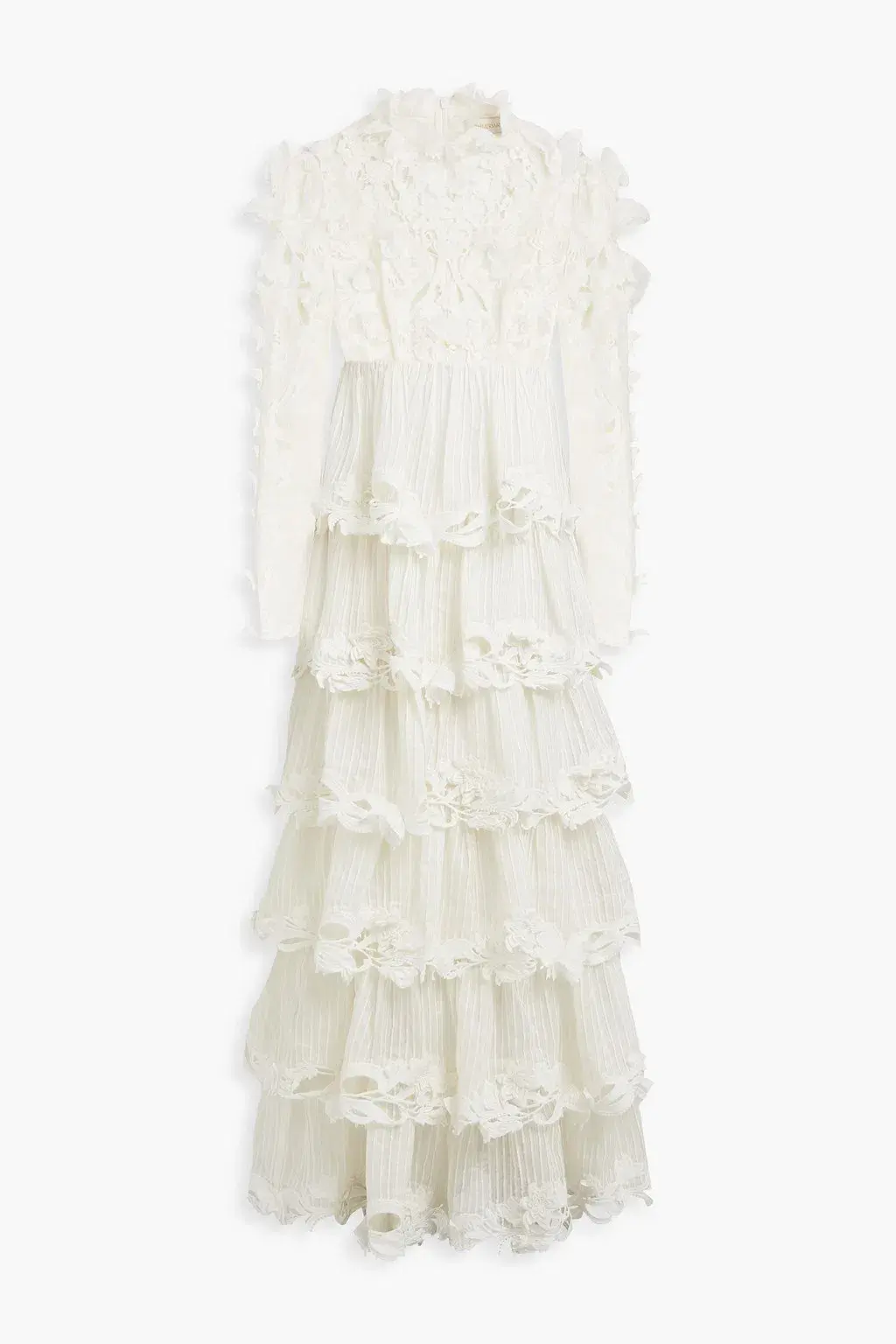 Zimmermann Luminous Embroidered Gown Natural Size 2 / AU 12 for rent on The Volte - main image